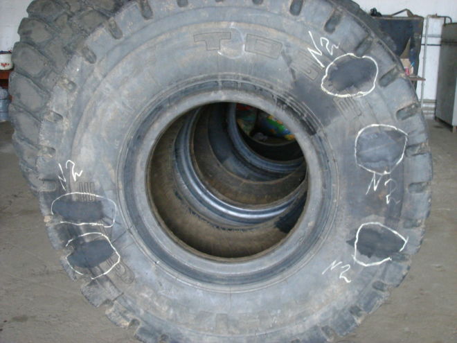 Фото 6. Ремонт и восстановления крупногабаритных шин в Украине