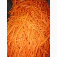 Морковь нарезаная, морковь по корейски, морковь на переработку