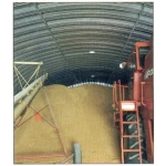 Зернохранилища напольного типа - стальные зерносклады