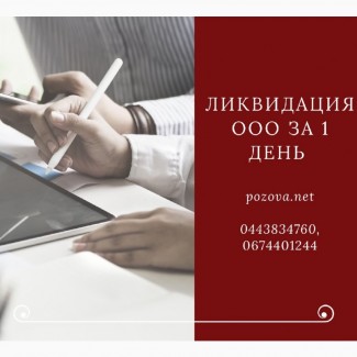 Експрес-ліквідація ТОВ у Києві. Послуги по ліквідації підприємства Київ