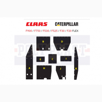 Комплект защиты на жатки CLAAS / LEXION / CATERPILLAR 30Ft (9.1м) (000666910)