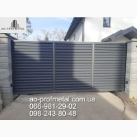 Забор жалюзи RAL7024 PEMA, Жалюзи серый графит