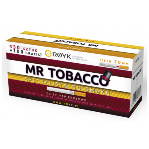 Гильзы для набивки сигарет MR TOBACCO 550шт (фильтр 20мм)