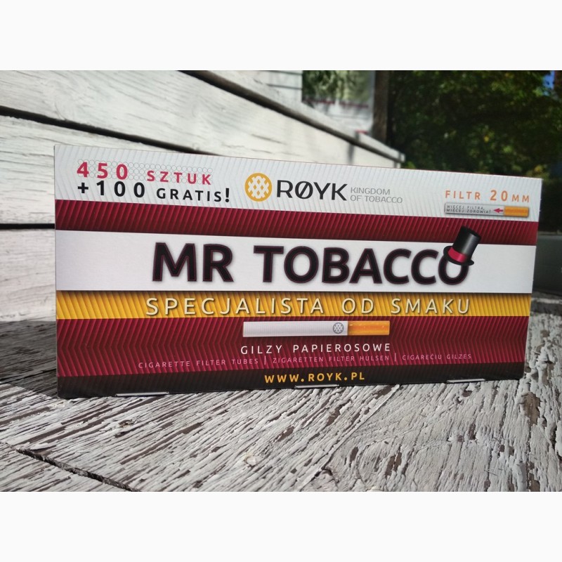 Фото 3. Гильзы для набивки сигарет MR TOBACCO 550шт (фильтр 20мм)