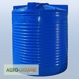 Бак, бочка для воды (дизельное топ.) пластиковая вертикальная 5т(10т)