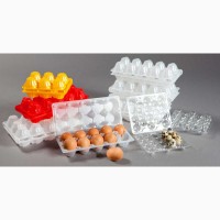 Лоток упаковка на куриные перепелиные яйца пластиковая для яиц гофро тара 10 15 20шт