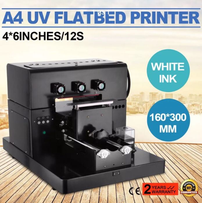 Фото 5. УФ UV принтер прямая печать формата А4 струйная. Печать по ткани