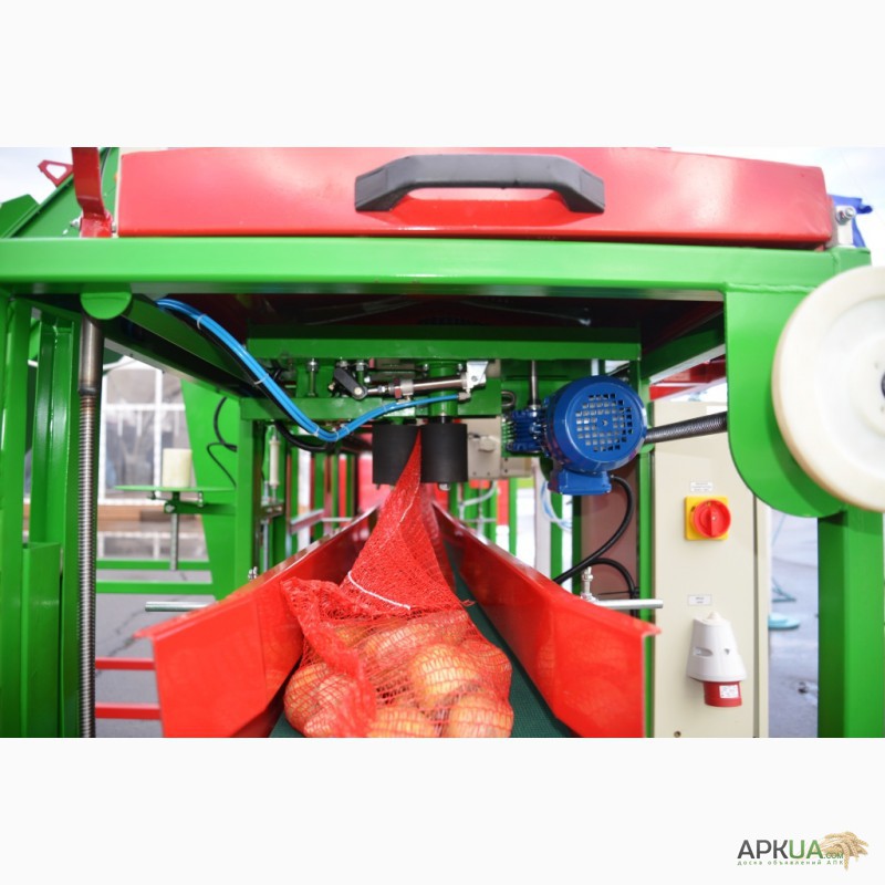 Фото 6. Фасовочно-упаковочное оборудование овощей и фруктов Упаковка в сетку и пленку
