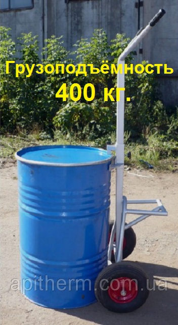 Фото 3. Тележка для бочки мёда - бочковоз на 400 кг. Усиленная. Колеса с подкачкой. Apitherm