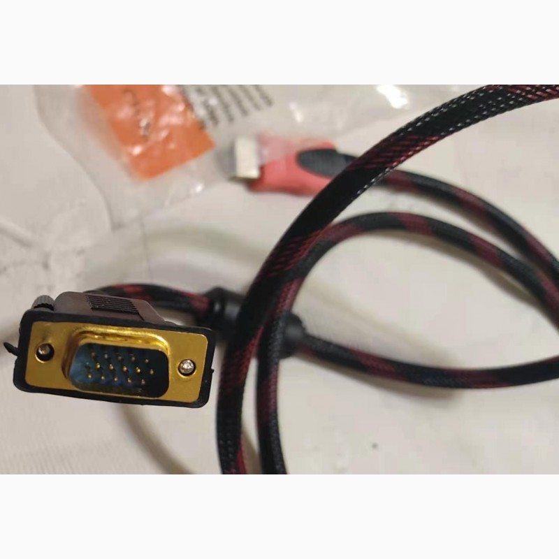 Фото 4. Высокоскоростной позолоченный усиленный кабель GBX HDMI-VGA