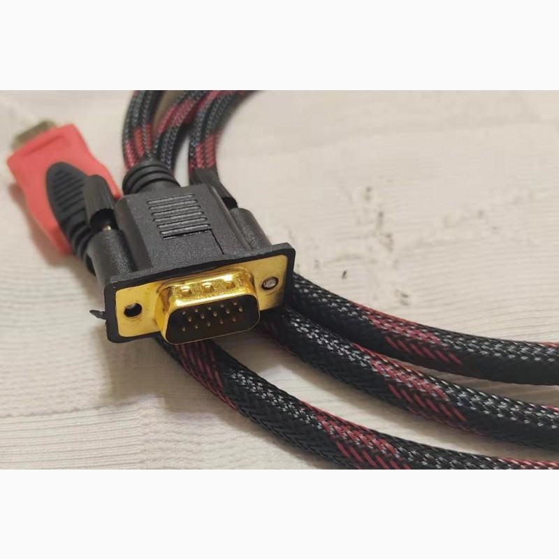 Фото 5. Высокоскоростной позолоченный усиленный кабель GBX HDMI-VGA