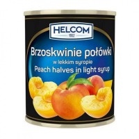 Персики консервовані Helcom у сиропі половинками 4, 2 кг. Власний імпорт