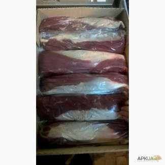 Вырезка говяжья от 1, 5 кг вакуумированная без головки замороженная