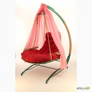 Кресло подвесное плетеное двухместное