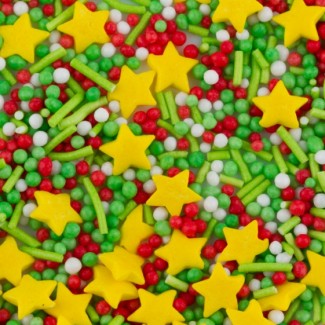 Очень красивый кондитерский пасхальный декор (сахарные звёздочки, палочки, шарики) Микс 7