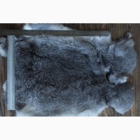 Шкуру кролика выделанную серую оптом продам