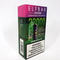 Електрона сигарета ELF BAR GH 5% 23000 тяг, Льодяне Зелене Яблуко