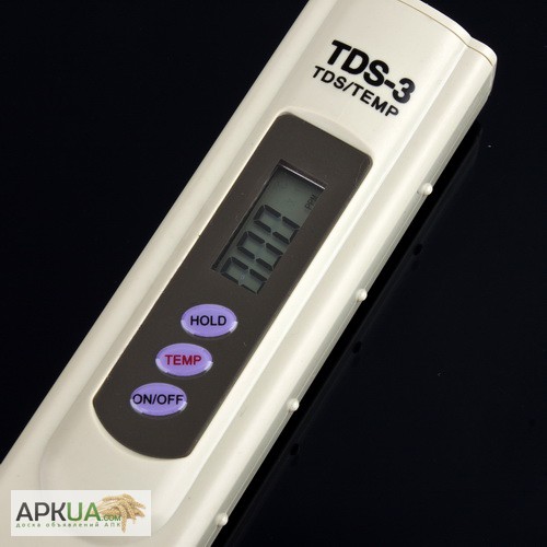 Фото 2. Портативный тестер ( анализатор) качества воды TDS метр TDS-3
