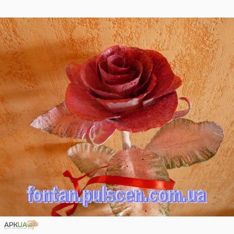 Фото 2. Кованые розы сувенир подарок для девушки в Новый год 8 марта Кованая роза кована троянда