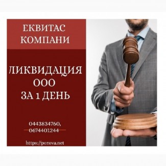 Експрес-ліквідація ТОВ у Києві. Ліквідація ТОВ за 1 день в Києві