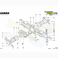 Втулка 35х52х20 моста Carraro, Claas, John Deere, Manitou 322503, 3225030, 322503.0