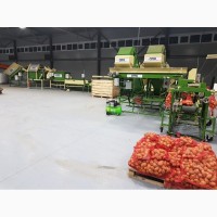 Линия (оборудование) для переработки и предпродажной подготовки овощей, картофель, морковь