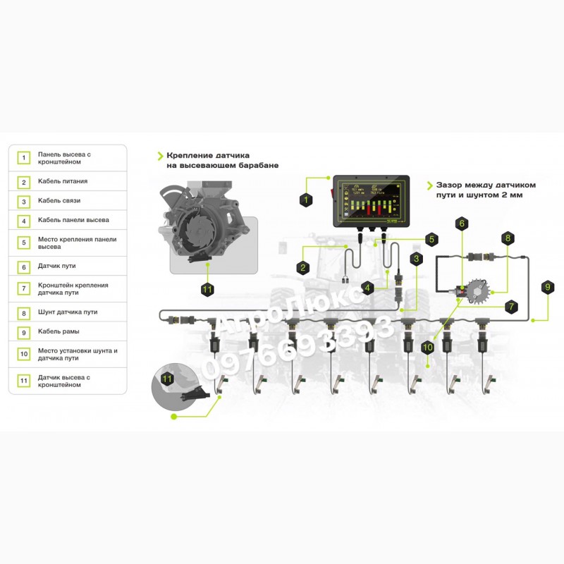 Система контроля высева спутник usb на сеялки веста 8 инструкция