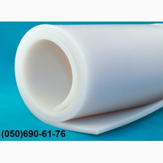 Резина силиконовая термостойкая, в рулонах, толщина 2-10 мм