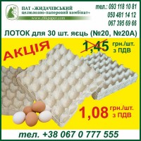 Акційна ціна на горбкувату прокладку для яєць (лоток на 30 штук) від виробника