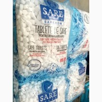 Соль таблетированная каменная, соль таблетка в мешках по 25 кг