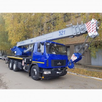 Новый втокран КС-5571BY-С-22 Машека 32 тонны на шасси МАЗ-6312С3