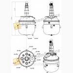 Реактор из нержавеющей стали 3, 2 м3