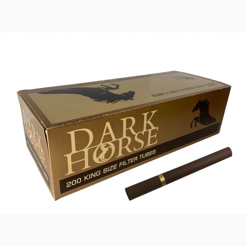 Фото 2. Сигаретные гильзы Dark Horse (коричневые) | Гільзи для самокруток ! ОТ ТАБАК ОПТ