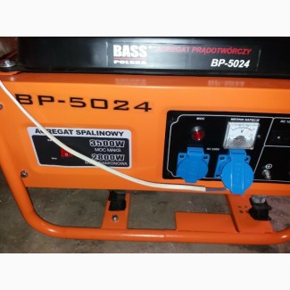 Бензиновый генератор BASS BP-5024 3.5 кВт. 220V медная обмотка