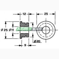 Ролик направляющий шпагат Welger AG03610800