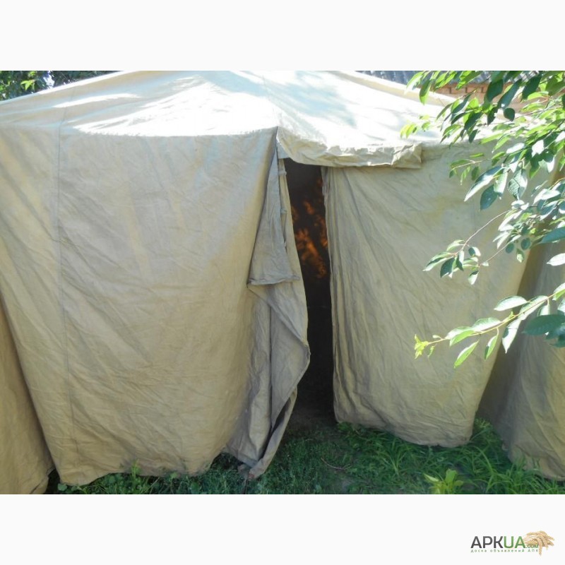 Фото 7. Тенты, навесы брезентовые, палатки армейские любых размеров, пошив