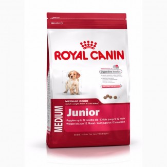 Корм для собак royal canin medium junior 15 кг