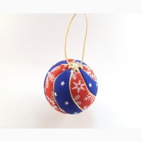Кимекоми. Новогодний шар. Елочная игрушка ручной работы от мастера. 10 см диаметром