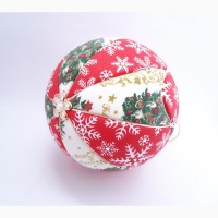 Кимекоми. Новогодний шар. Елочная игрушка ручной работы от мастера. 10 см диаметром