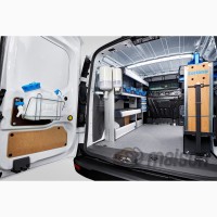 Мобільна майстерня, обладнання фургона стелажами Sortimo