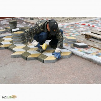 Укладка тротуарной плитки в Киеве